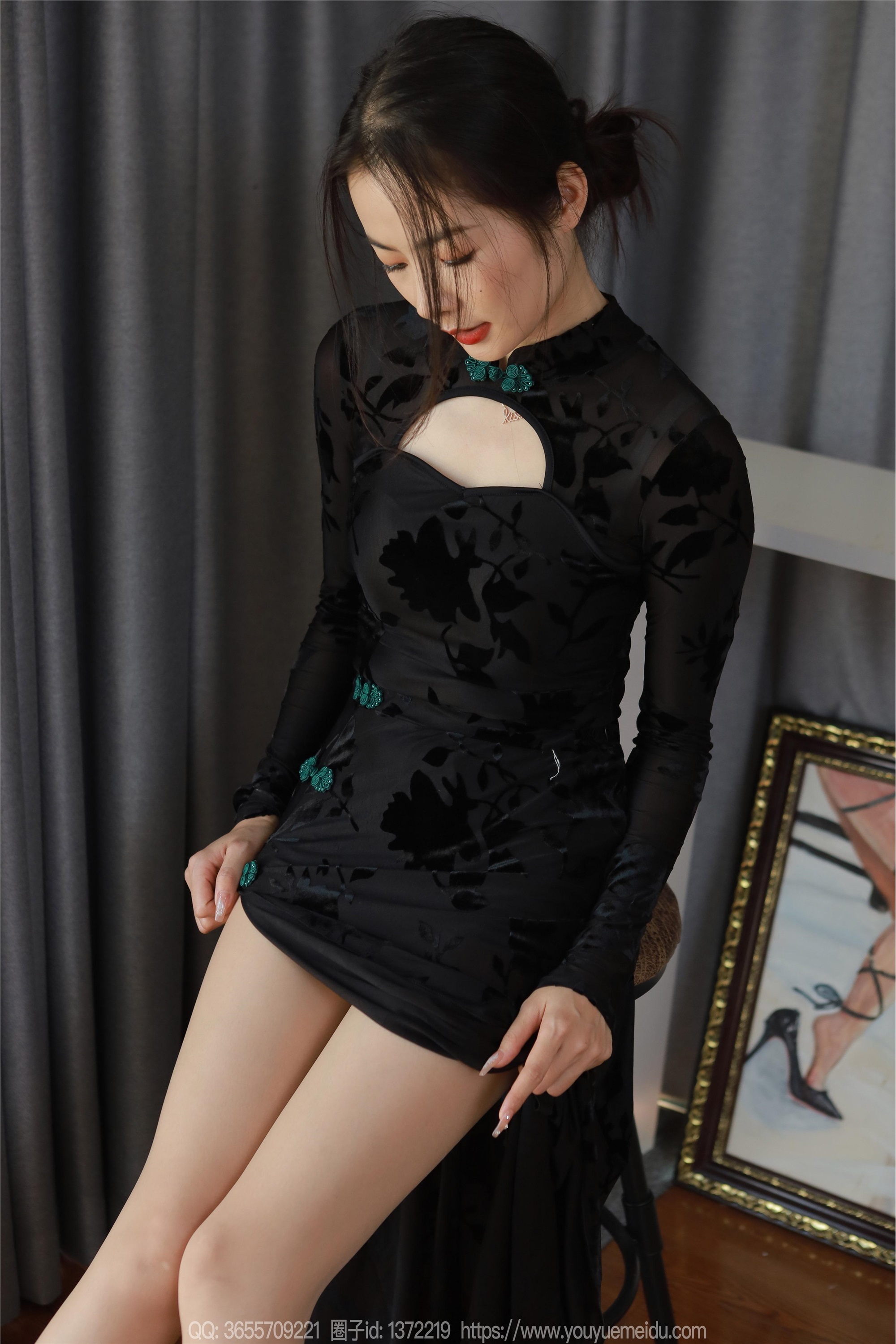 IESS异思趣向  2024.04.10 丝享家 1712 小金《高叉旗袍》